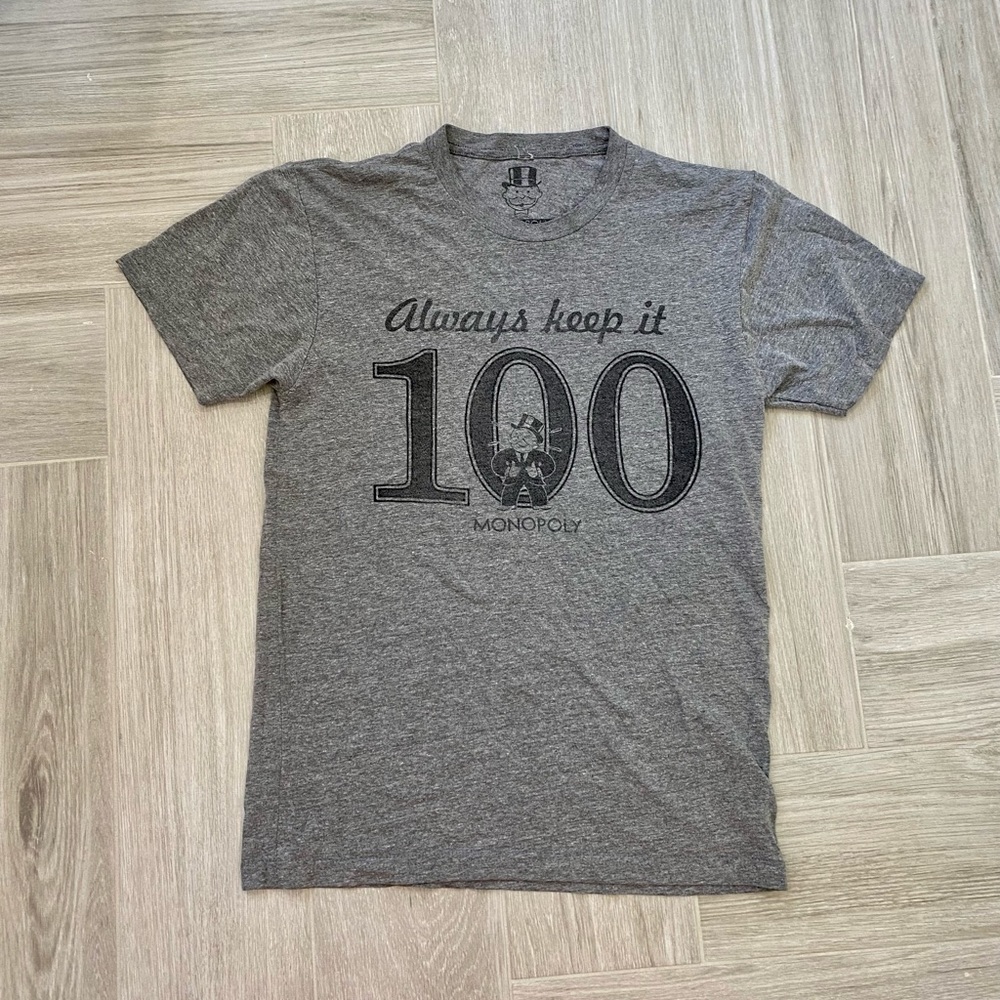 Monopoly T-Shirt Size Small Goodie Two Sleeves